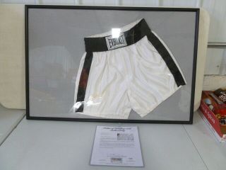 Muhammad Ali Autographed Signed Boxing Trunks Psa Dna