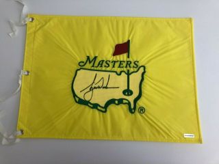 1997 Masters Flag Autographed by TIGER WOODS 5