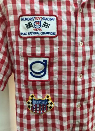 A.  J.  Foyt 1970’s Rare short sleeve Gilmore Racing pit crew shirt. 2