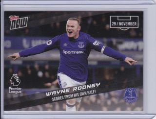 2017 - 18 Topps Now Premier League 068 Wayne Rooney Everton Pr 46