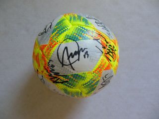 2019 USA NATIONAL WOMEN WORLD CUP USWNT TEAM SIGNED SOCCER BALL w/COA 24 AUTOS 3