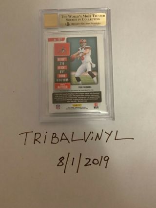 BAKER MAYFIELD 2018 Contenders Cracked Ice Rookie Ticket AUTO /24 BGS 9.  5,  POP 2 7