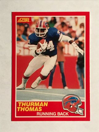 1989 Score Football Card 211 - Thurman Thomas - Buffalo Bills (rookie)