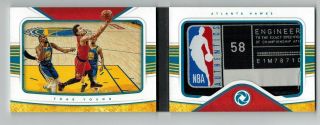 2018 - 19 Panini Opulence Trae Young Rc 2/5 Laundry Tag Logoman Patch Booklet Nba