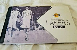 Los Angeles Lakers (2015 - 2016) Season Ticket Book - Kobe Bryant Final Season