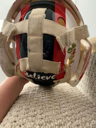 Game worn/used Scott Greenham Binghamton Senators goalie mask 3