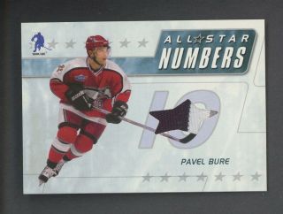 2003 In The Game Itg All Star Numbers Pavel Bure Patch