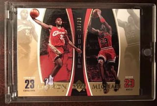 2005 - 06 Michael Jordan Lebron James Gold Dual 