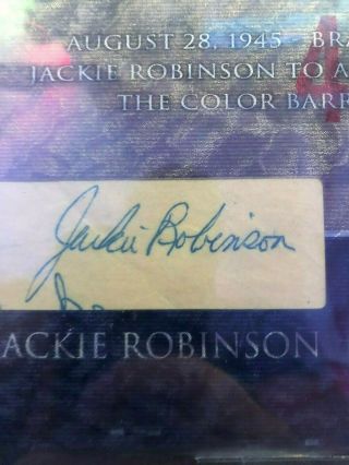 2015 The BAR Cut Jackie Robinson & Branch Rickey Cut Autographs BGS 9.  5 1 of 1 2