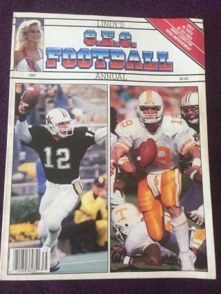 1987 Lindy’s Sec Football Annual Alabama Auburn Florida Georgia Lsu Tennessee