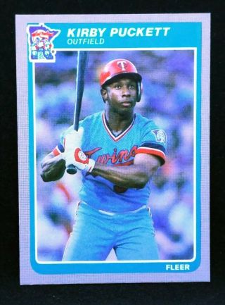 1985 Fleer Kirby Puckett Rookie Minnesota Twins 286 Baseball Card