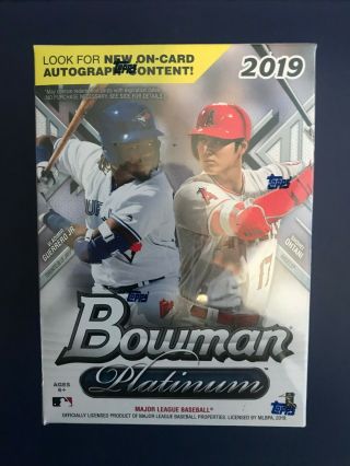 2019 Bowman Platinum Blaster Box - Factory.  Just Released