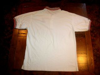 Cleveland Indians White Chief Wahoo Antigua Men ' s XL Polo Shirt 4 Button Collar 3