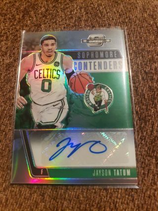 Jayson Tatum 2018 - 2019 18 - 19 Contenders Optic Sophomore Auto Boston Celtics /99