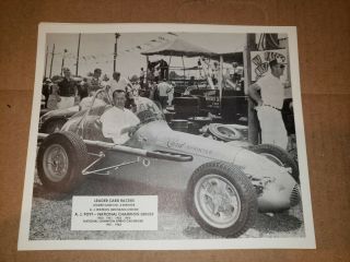 Vintage Indy Car Leader Card Racer 8 " X 10 " Photo Print 1960 