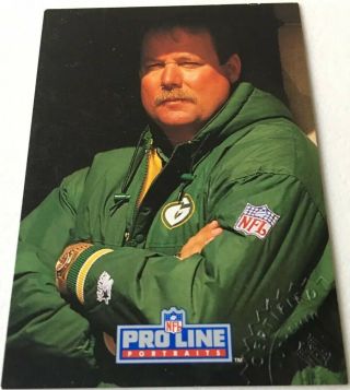 1992 Pro Line Portrait Coach Mike Holmgren AUTO On Card Autograph w/NFL Seal 2