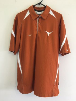 Nike Dri - Fit Texas Longhorns Polo Shirt Medium