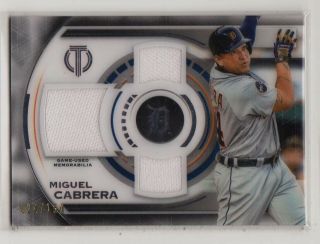 2019 Topps Tribute Baseball Game Triple Jersey Relic Miguel Cabrera 024/150