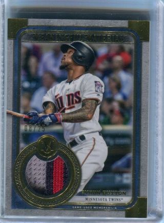 2019 Topps Museum Meaningful Materials Byron Buxton Patch Relic Gold 8/25 Twins