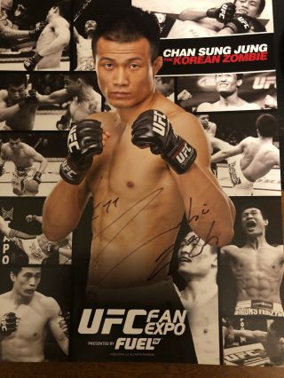 Chan Sung Jung Korean Zombie Ufc Mma Signed Autographed 8x10 Promo