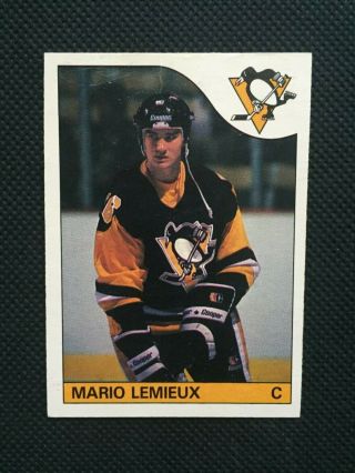 1985 - 86 Opc O - Pee - Chee Mario Lemieux Rookie Rc Small Crease Chance 2 Own 1