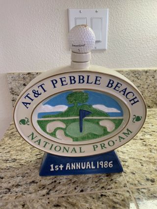 Rare At&t Pebble Beach National Pro - Am Decanter 1st Anual Season