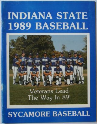 1989 Indiana State Sycamores Baseball Media Guide College