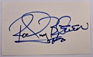 Rocky Bleier Signed 3x5 Autograph Pittsburgh Steelers Football Jsa/psa Guarantee