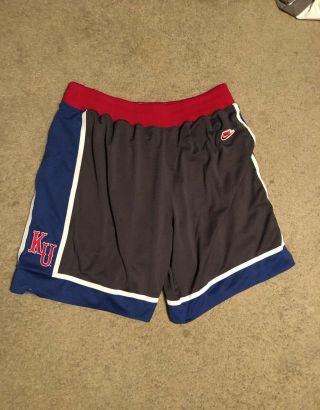Ncaa/nba Kansas Jayhawks Paul Pierce Nike Shorts Size 2xl