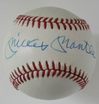 Mickey Mantle Signed / Autographed Bobby Brown Baseball Jsa Loa Auto Ny Yankees