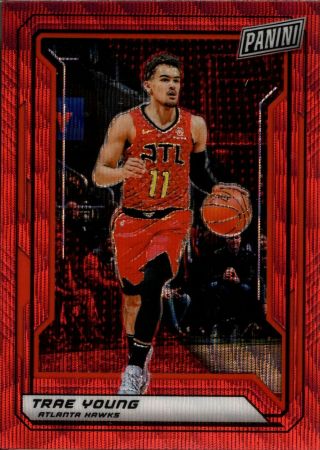 Trae Young 2019 Panini National Vip Gold Pack Red Wave Prizm 2/25