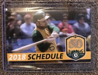 Awesome Sal Bando 2018 Oakland A’s Baseball Schedule ⚾️ Sked Writers Be Hating