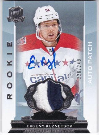 2014 - 15 The Cup - Evgeny Kuznetsov - Rookie Auto Patch 226/249 - Capitals Rc