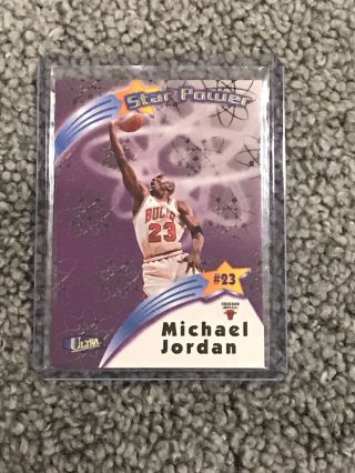 1997/98 Ultra Star Power Sp1 Michael Jordan Chicago Bulls Rare Insert