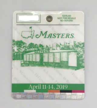 2019 Masters Badge Collectible Tiger Woods Winner - 1 Badge