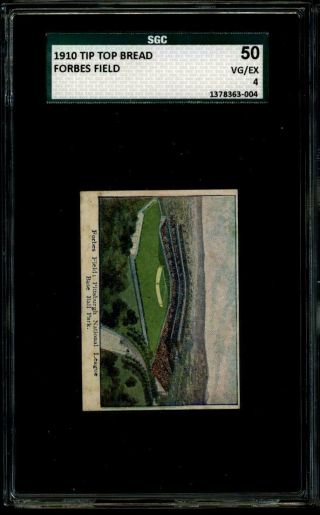 1910 Tip Top Bread Forbes Field D322 Sgc 4 50 Vg - Ex Pittsburgh Pirates