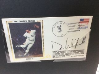 Dave Windfield Signed 81 World Series Gm 2 First Day Cover