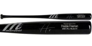 Freddie Freeman Autographed Atlanta Braves Game Model Bat Fanatics