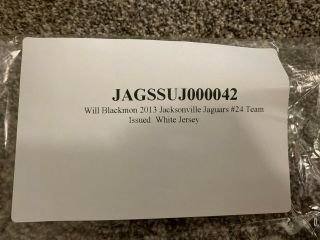 Will Blackmon 2013 Jacksonville Jaguars (24) Game Jersey 6