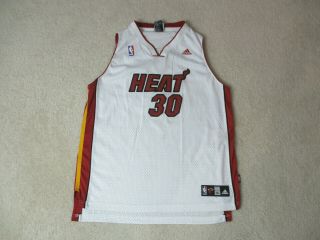 Adidas Michael Beasley Miami Heat Basketball Jersey Youth Extra Large White Sewn