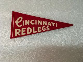 Vintage Cincinnati Redlegs - Reds Mini Pennant