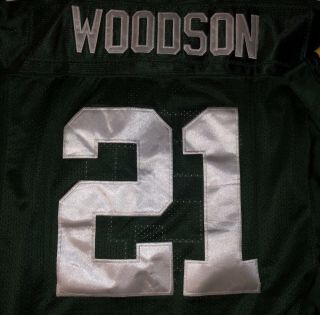 Reebok On Field Green Bay Packers Charles Woodson Men’s Bowl Jersey Sz 48 3