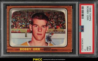 1966 Topps Hockey Bobby Orr Rookie Rc 35 Psa 7 Nrmt (pwcc)