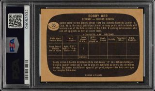 1966 Topps Hockey Bobby Orr ROOKIE RC 35 PSA 7 NRMT (PWCC) 2