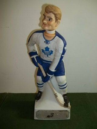 1974 Mccormick Whiskey Decanter Toronto Maple Leafs 7 Nhl Hockey Play