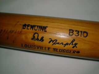 Old Dale Murphy 35 " Game Bat B310 Pro Model Louisville Slugger 125 Atlanta Brave