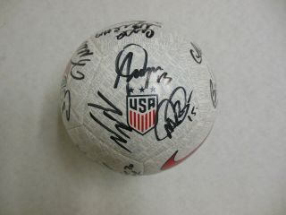 2019 Uswnt Usa National Women World Cup Team Signed Soccer Ball W/coa 24 Autos