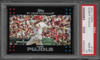 2007 Topps Baseball 130 Albert Pujols Gem Psa 10 St.  Louis Cardinals