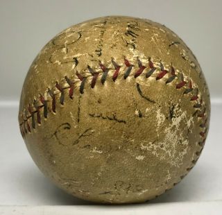 BABE RUTH Lou Gehrig Signed 1930 Yankees Team Baseball 21 AUTO ' s PSA/DNA LOA HOF 10