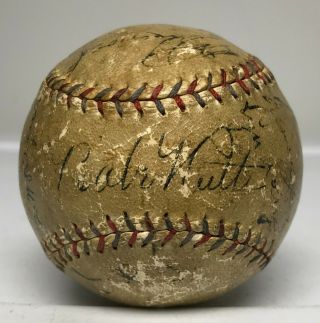 Babe Ruth Lou Gehrig Signed 1930 Yankees Team Baseball 21 Auto 